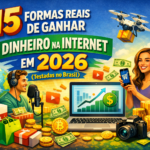 15 Formas Reais de Ganhar Dinheiro na Internet em 2026 (Testadas no Brasil)
