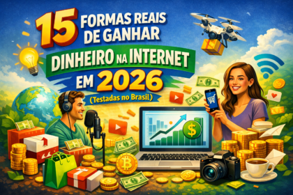 15 Formas Reais de Ganhar Dinheiro na Internet em 2026 (Testadas no Brasil)